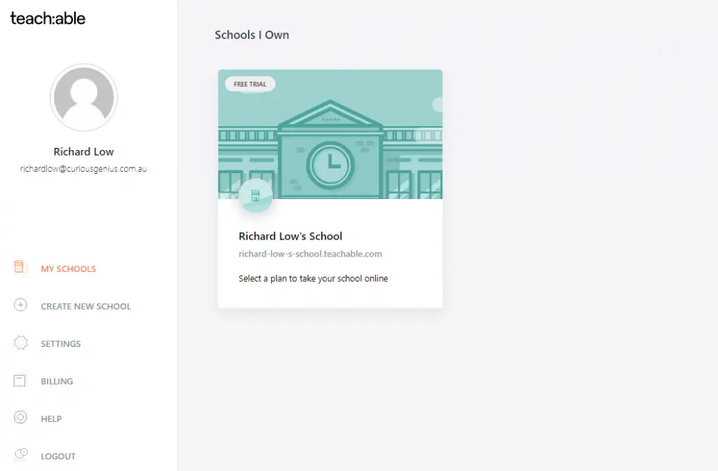 Teachable review - creating your first school to sell courses online
